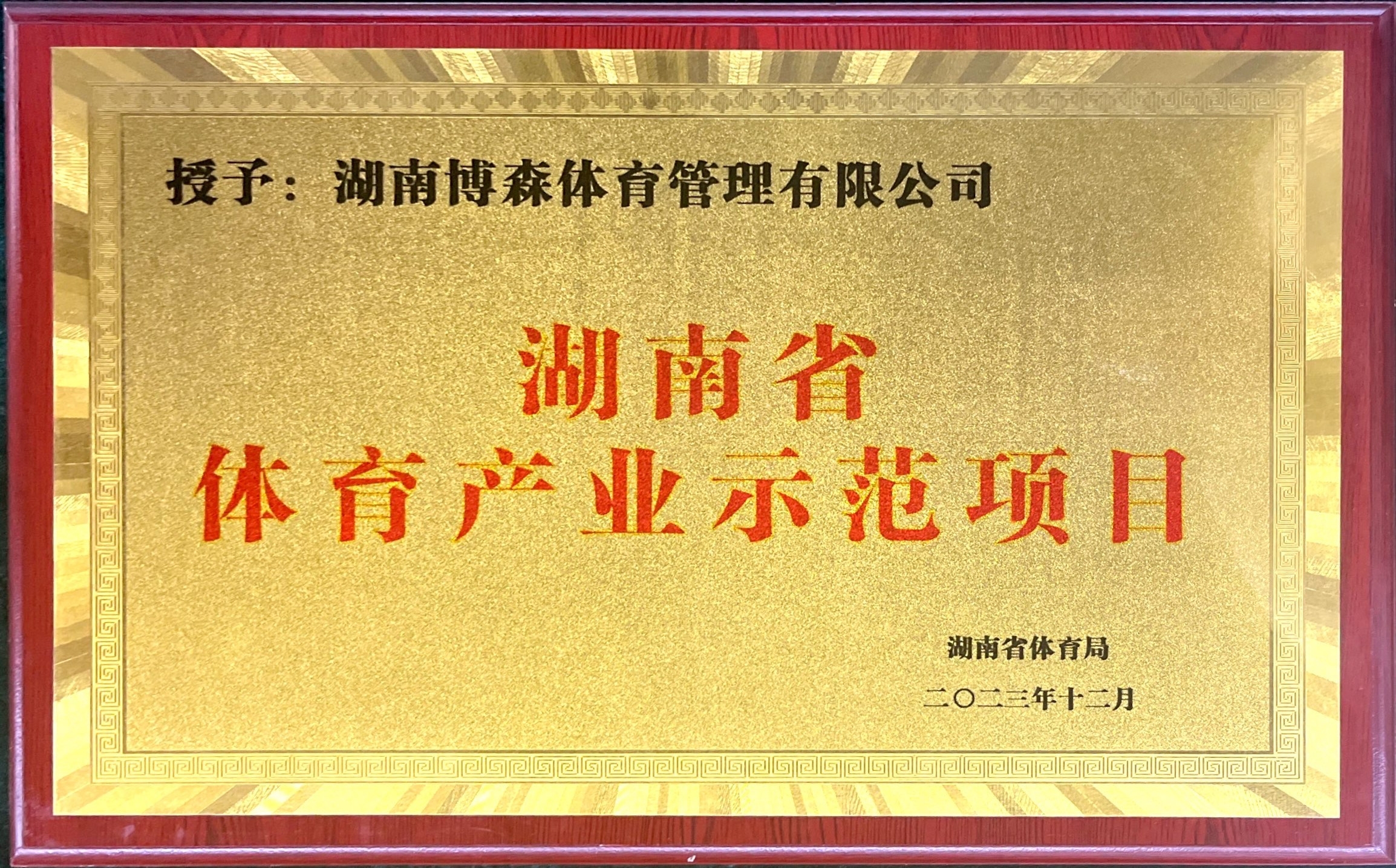 熱烈祝賀我司湘江馬拉松賽榮獲湖南省體育產業示范項目